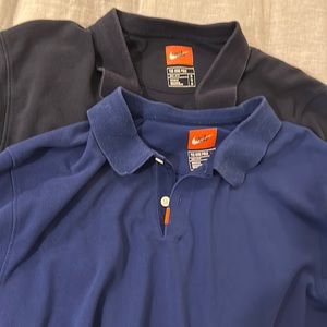 “The NIKE Shirt” Nike Golf Polo Shirt with Stiff Collar. Cotton / Drifit XL